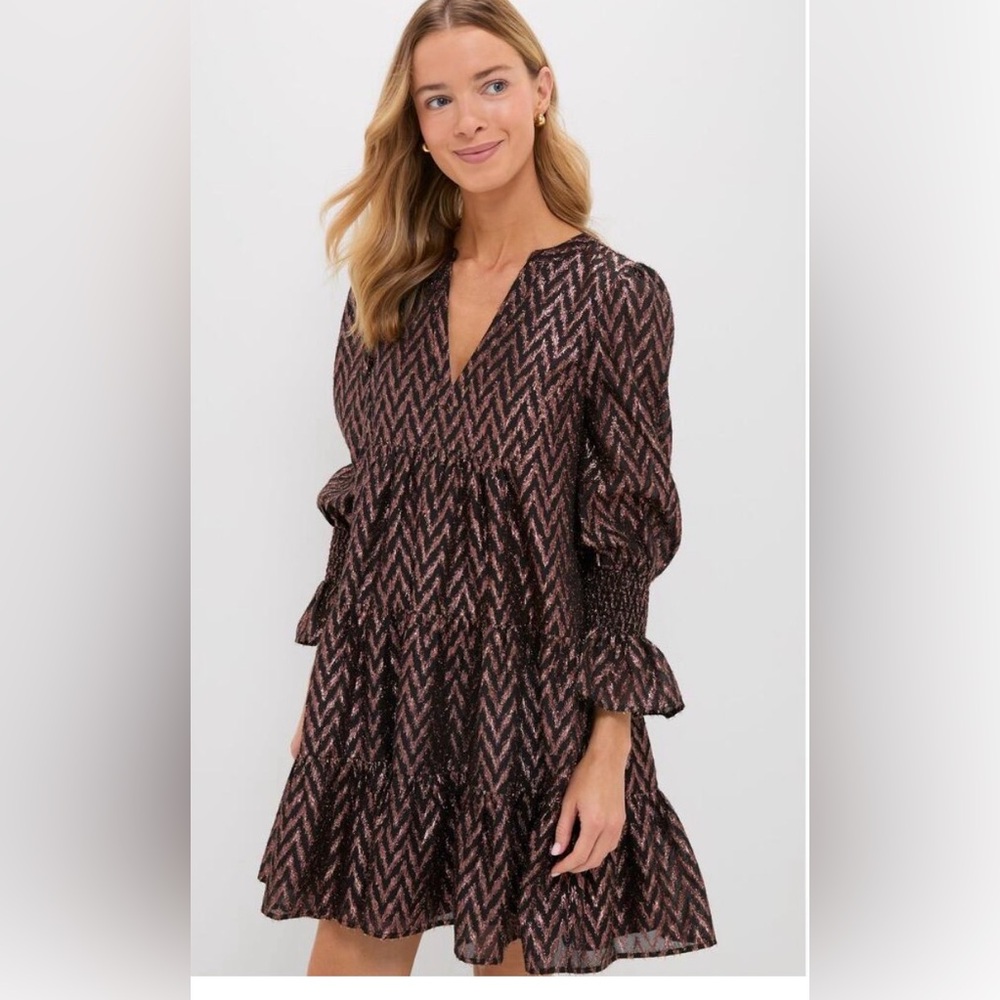 POMANDER PLACE Metallic Ikat Kenzo Dress Size XL‎ NWT Retail $98 Tuckernuck D02